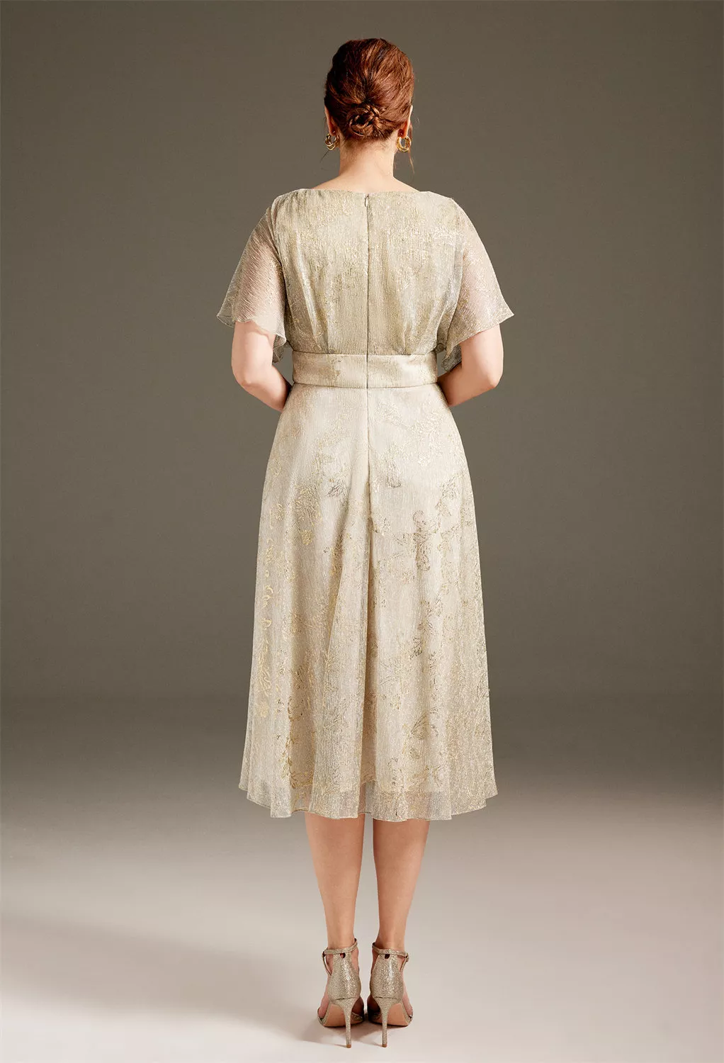AW Laurette Champagne  Spring Mother of The Bride Dresses
