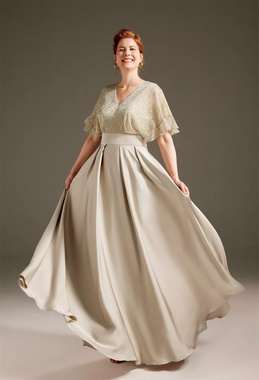 AW Margaret Champagne  Mother of the Bride Dresses