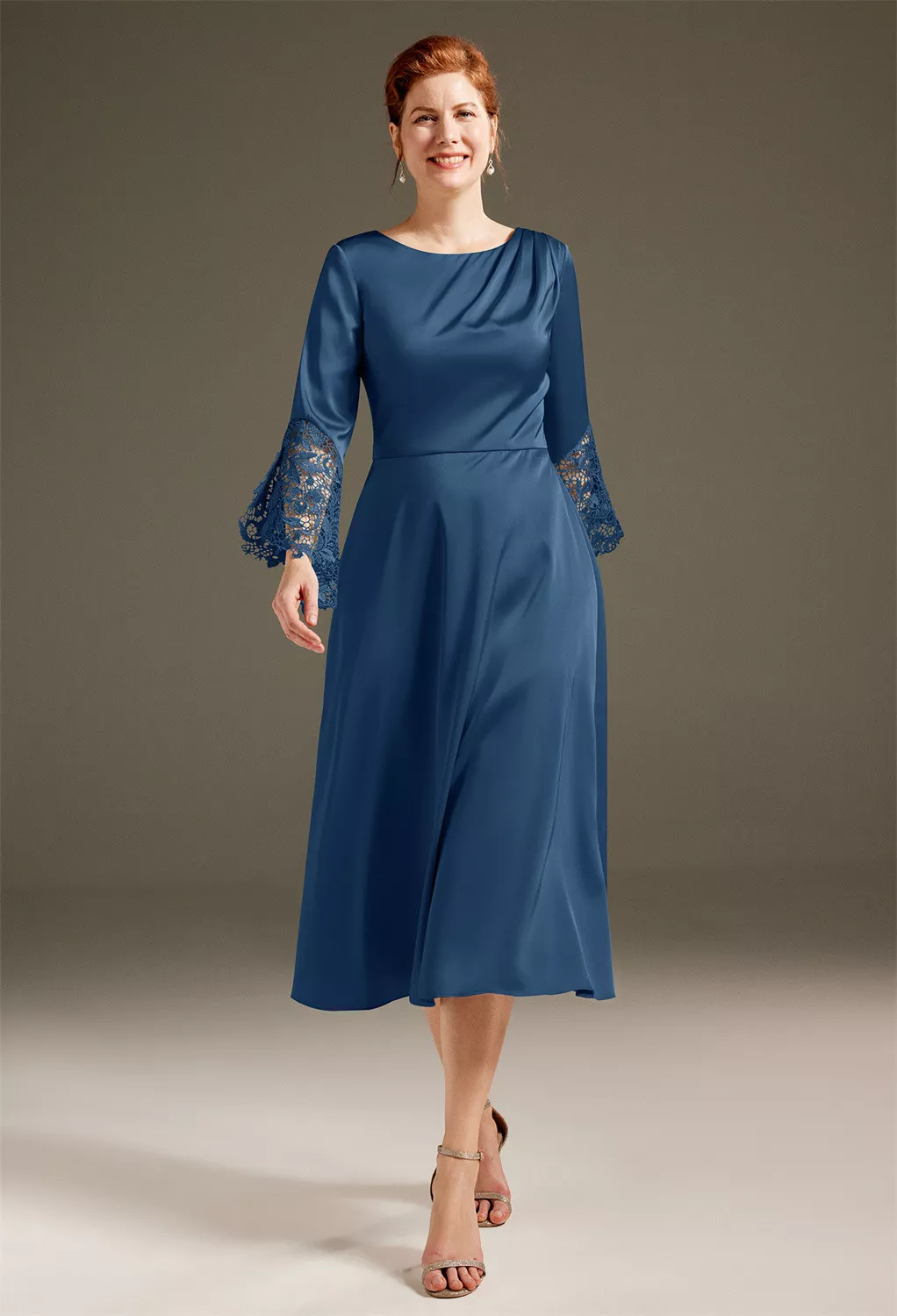 AW Decima Navy  Spring Mother of The Bride Dresses