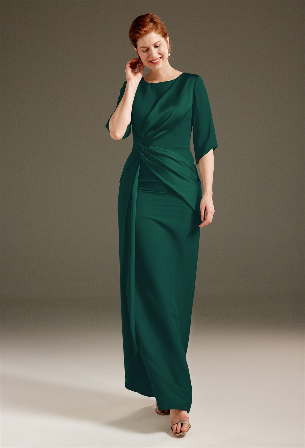 AW Caesar Hunter Green  Mother of the Bride Dresses
