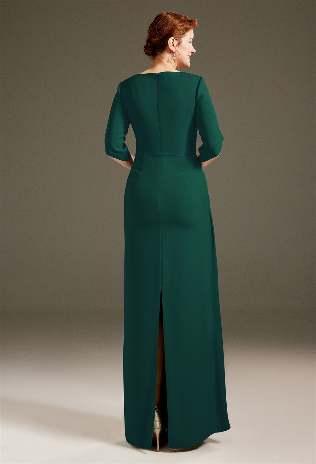 AW Caesar Hunter Green  Mother of the Bride Dresses