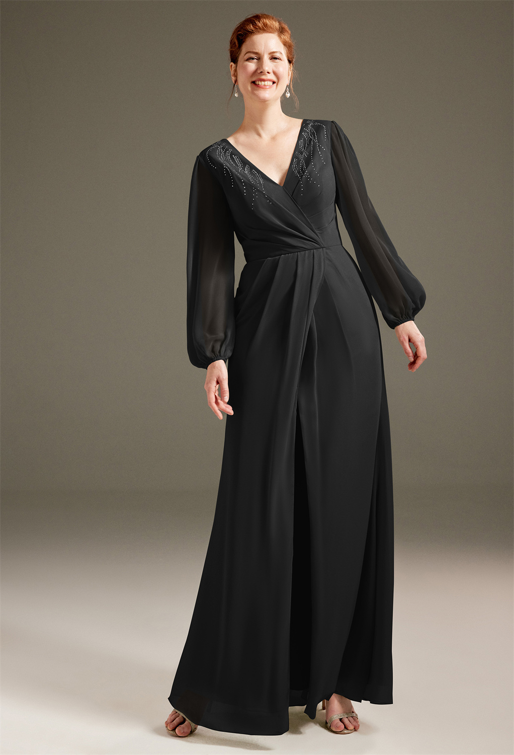 AW Olivine Black  Mother of the Bride Dresses