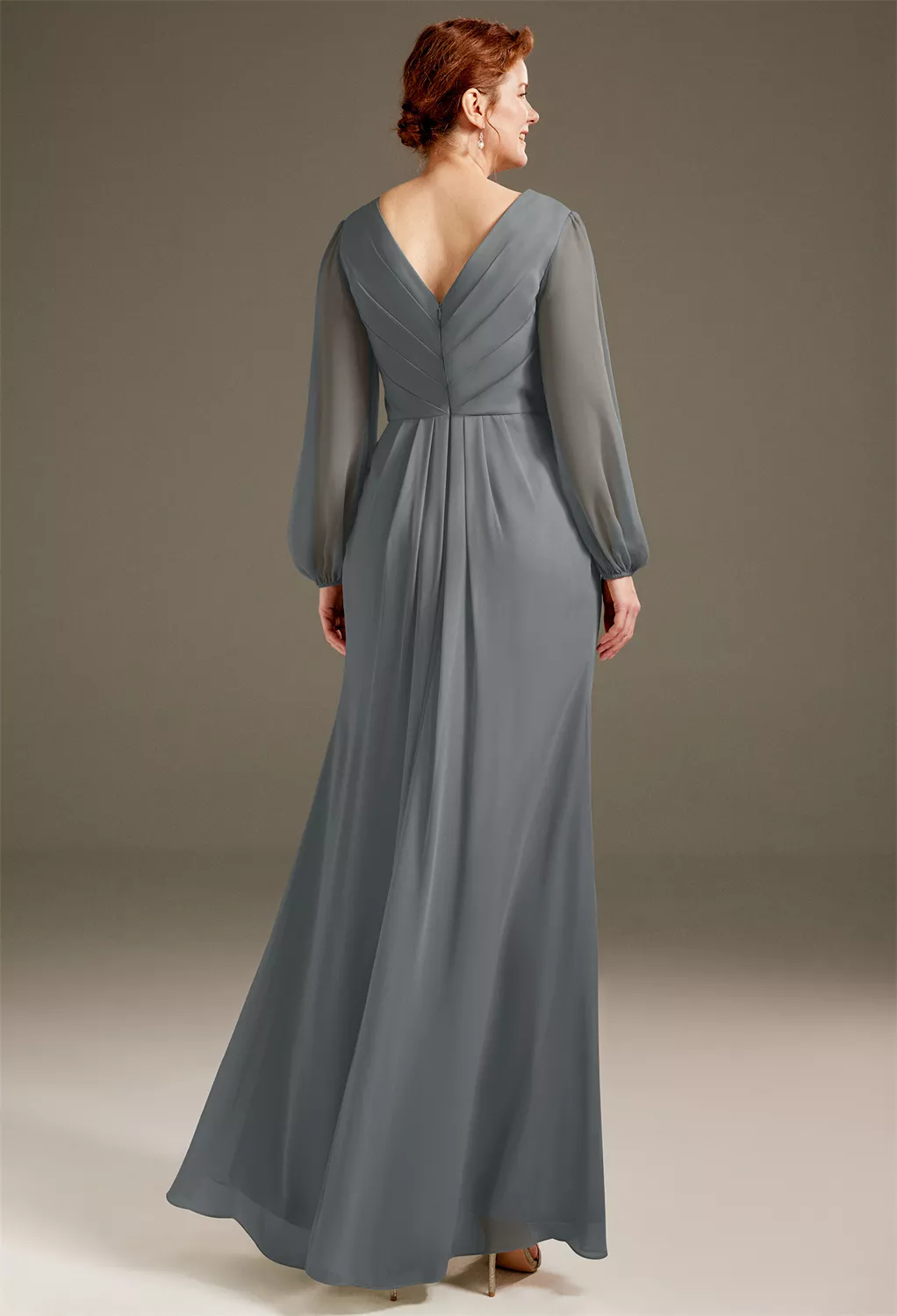 AW Olivine Steel Gray  Mother of the Bride Dresses