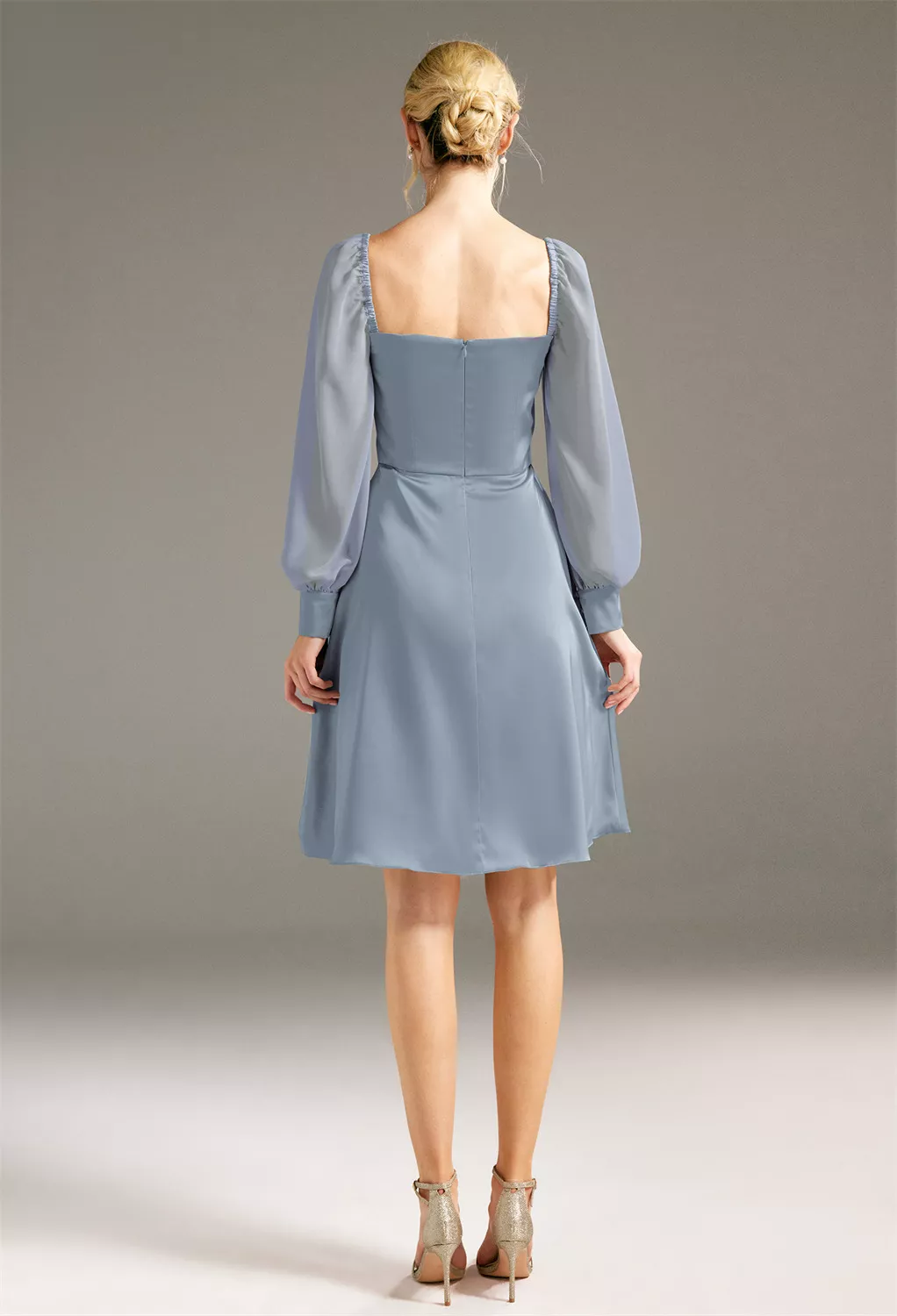 AW Jules Dusty Blue  Garden Wedding Guest Dresses