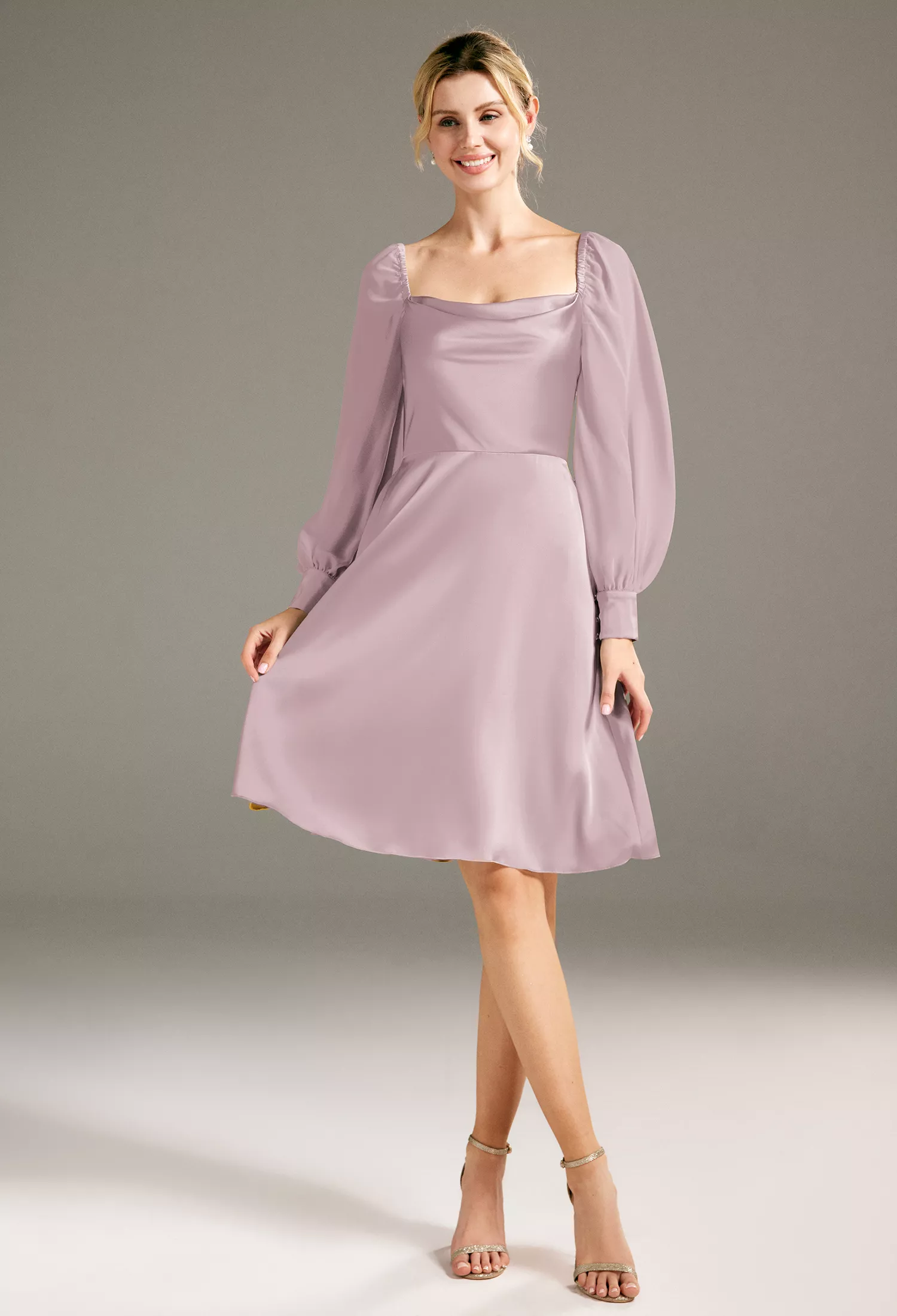 AW Jules Dusty Rose  Fall Wedding Guest Dresses