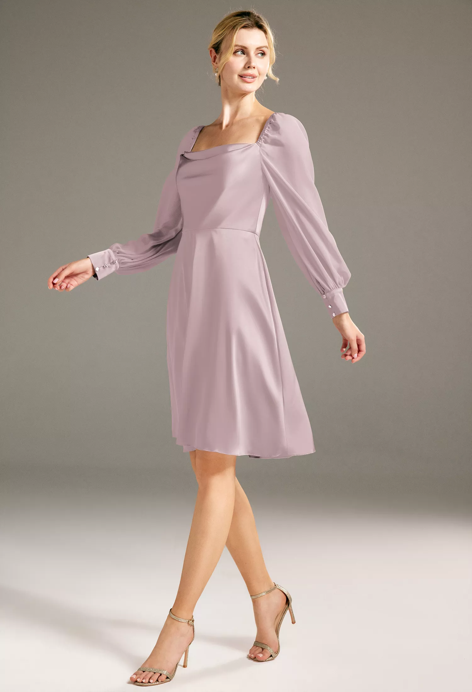 AW Jules Dusty Rose  Fall Wedding Guest Dresses