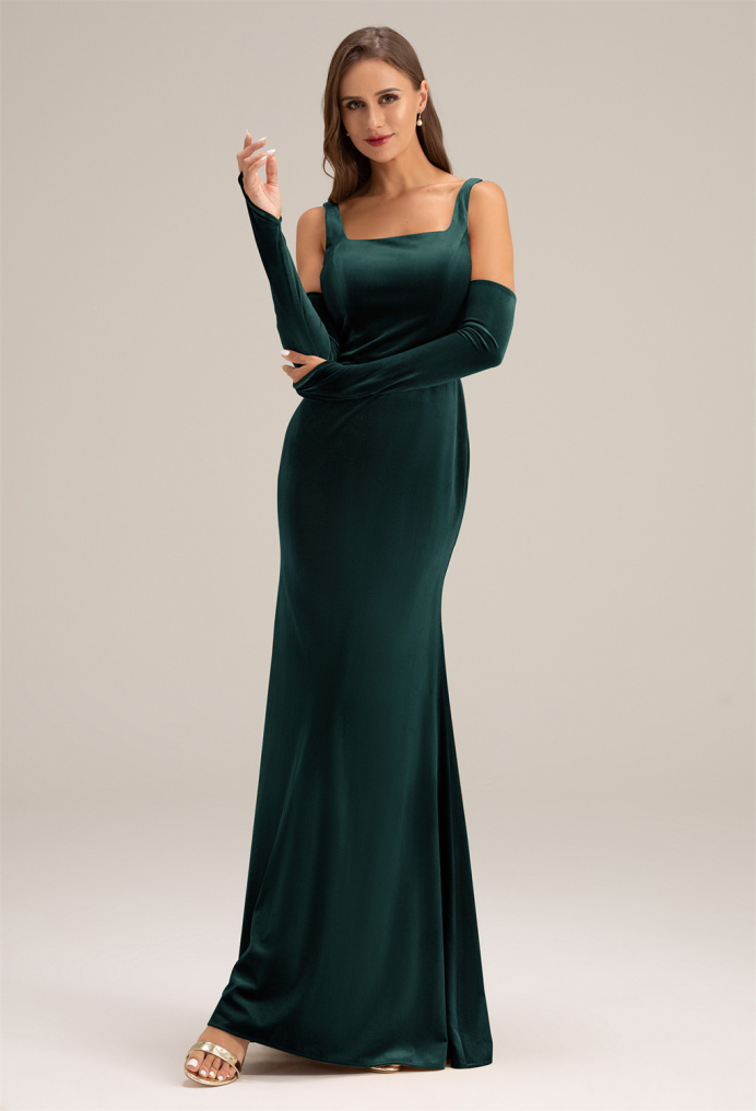 AW Piano Hunter Green  Bridesmaid Dresses
