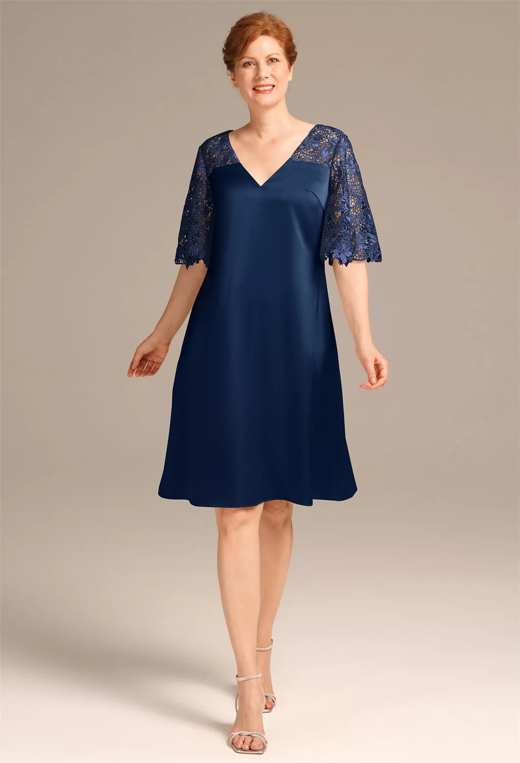 AW Lynne Navy  Spring Mother of The Bride Dresses