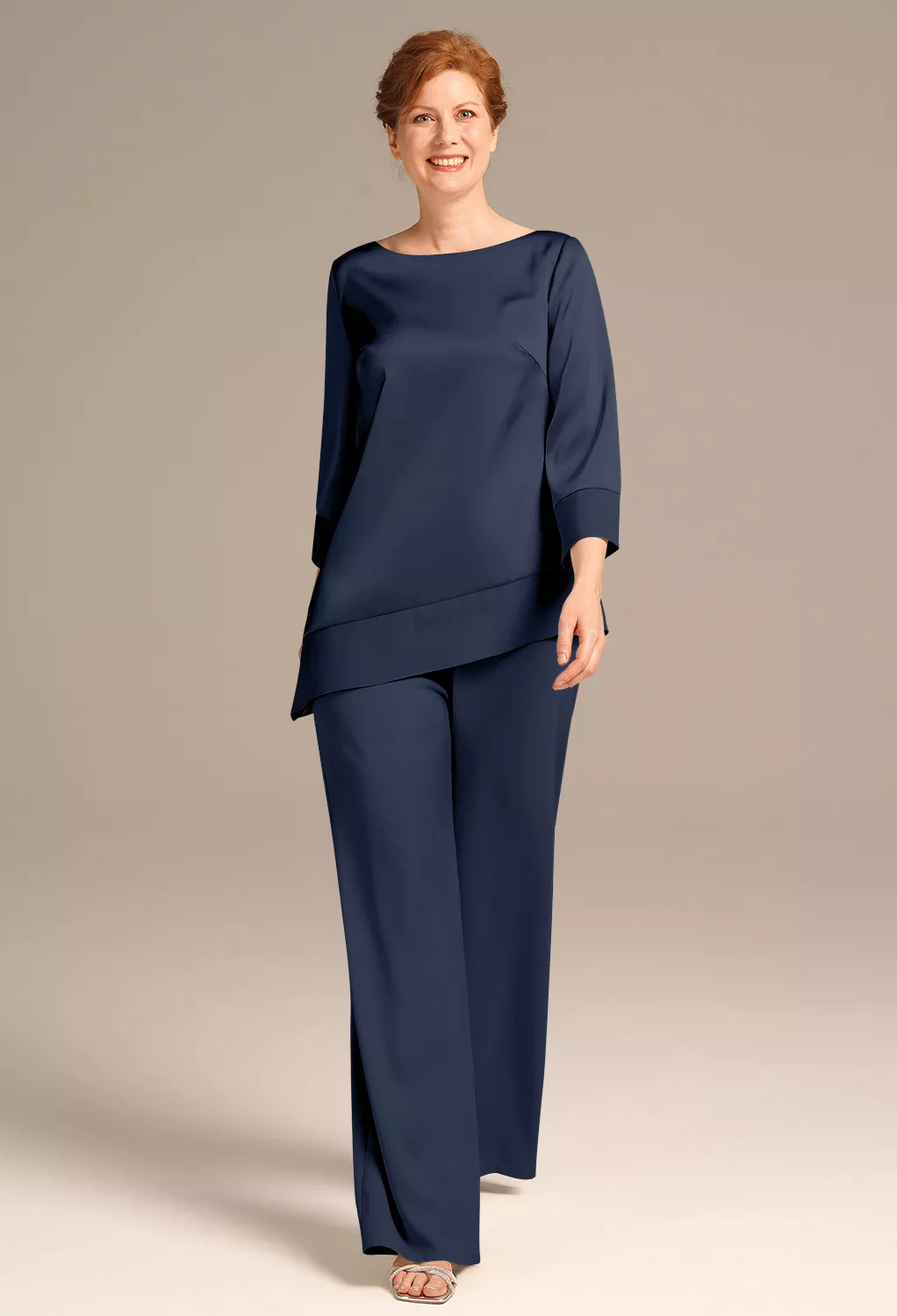 AW Madelyn Dark Navy  Pants Mother of the Bride Dresses