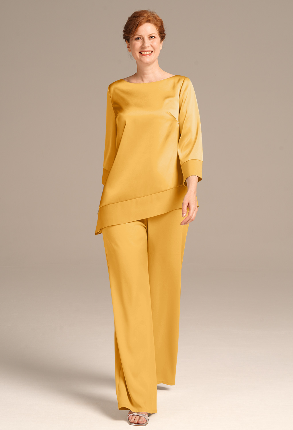 AW Madelyn Mango  Pants Mother of the Bride Dresses