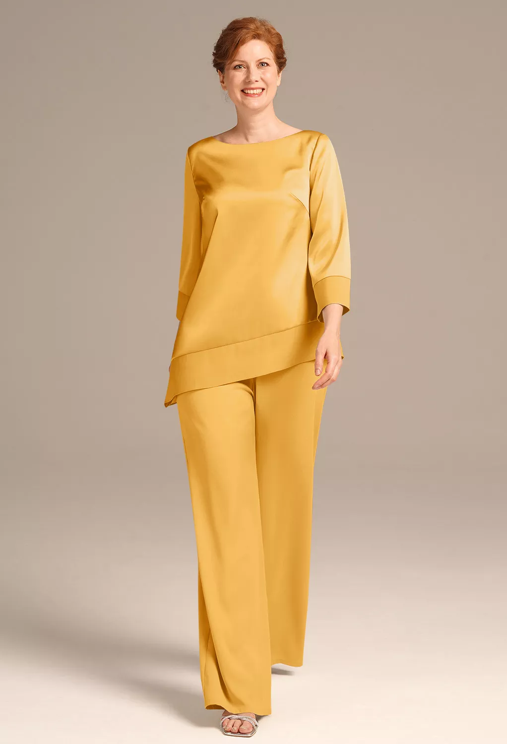 AW Madelyn Mango  Pants Mother of the Bride Dresses