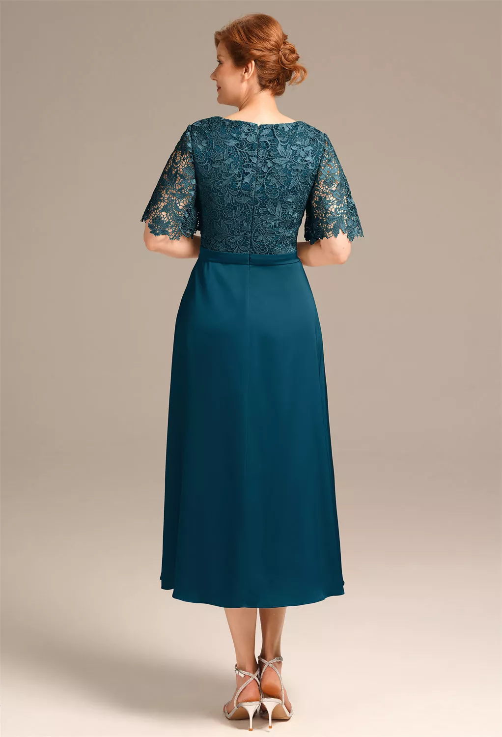 AW Pamela Deep Lake  Spring Mother of The Bride Dresses