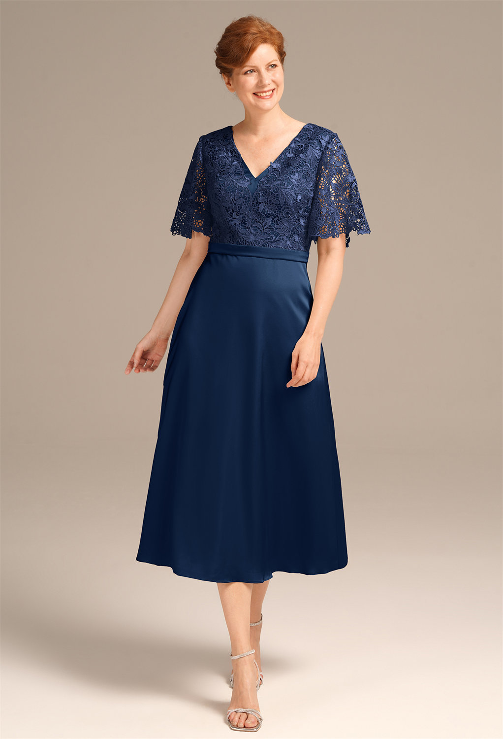 AW Pamela Navy  Spring Mother of The Bride Dresses