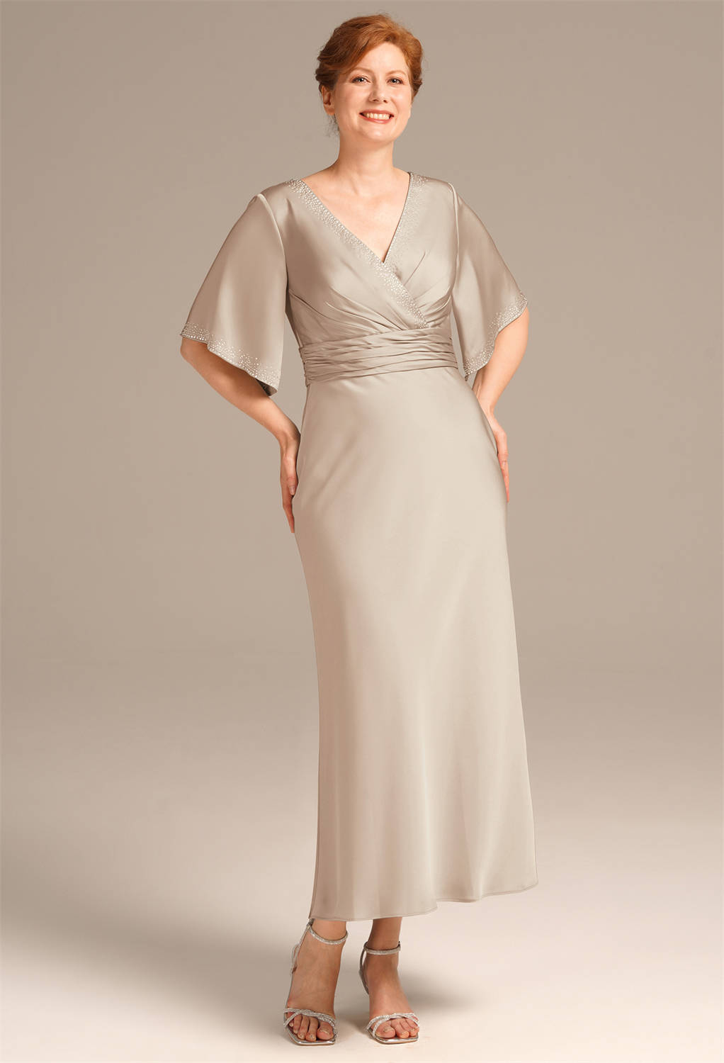 AW Oleander Taupe  Mother of the Bride Dresses
