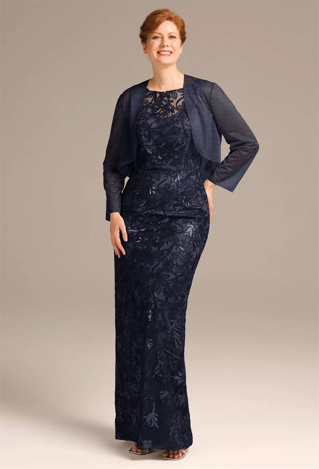 AW Queenie Navy  Mother of the Bride Dresses