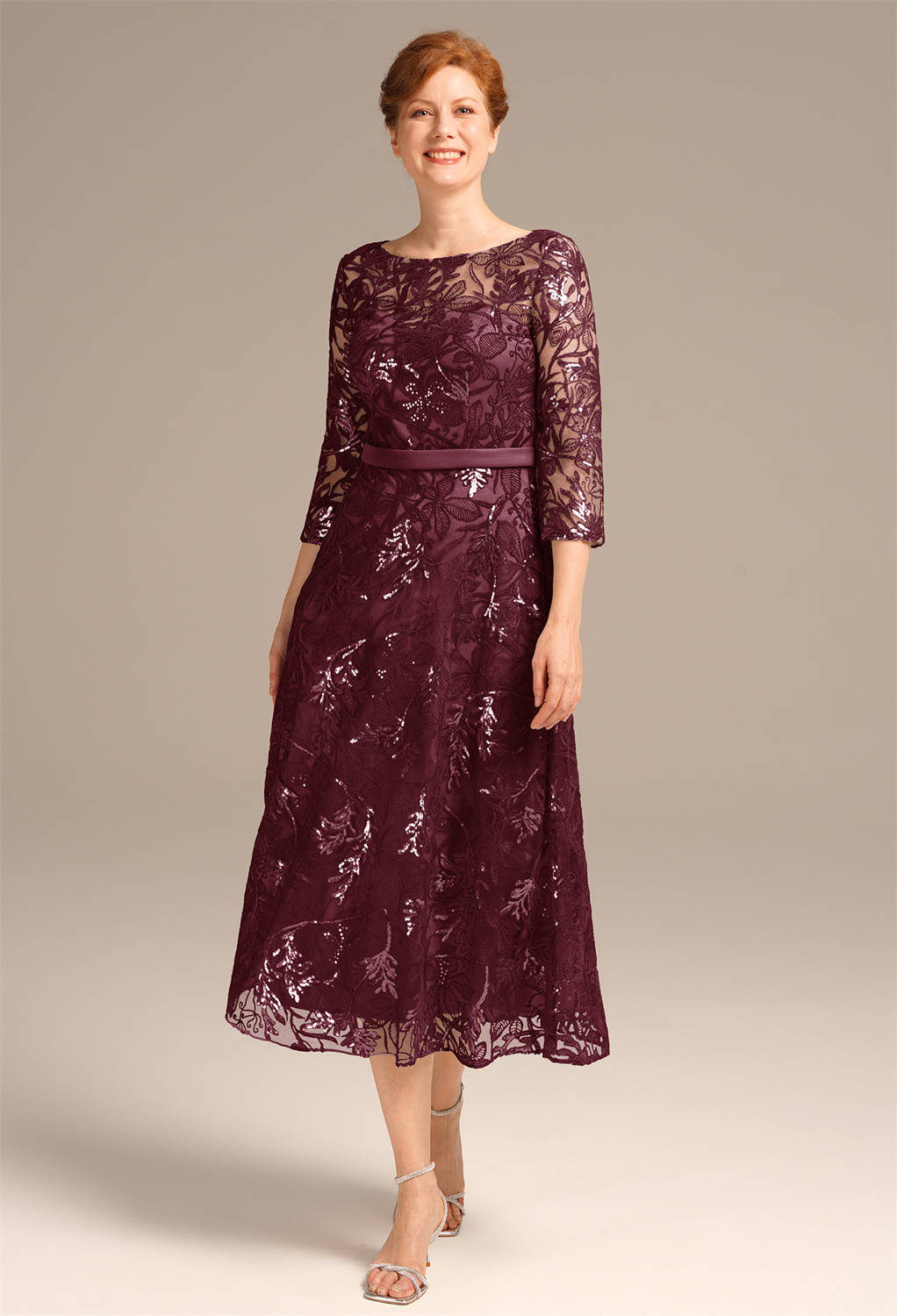 AW Larissa Burgundy  Mother of the Bride Dresses