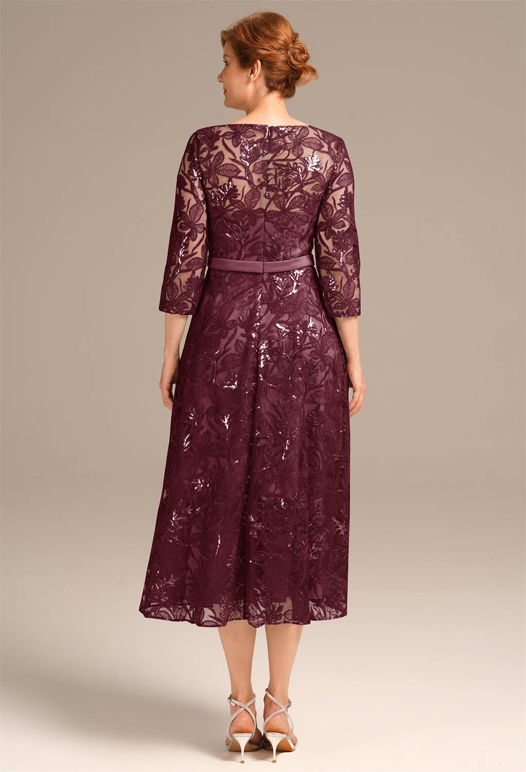 AW Larissa Burgundy  Mother of the Bride Dresses