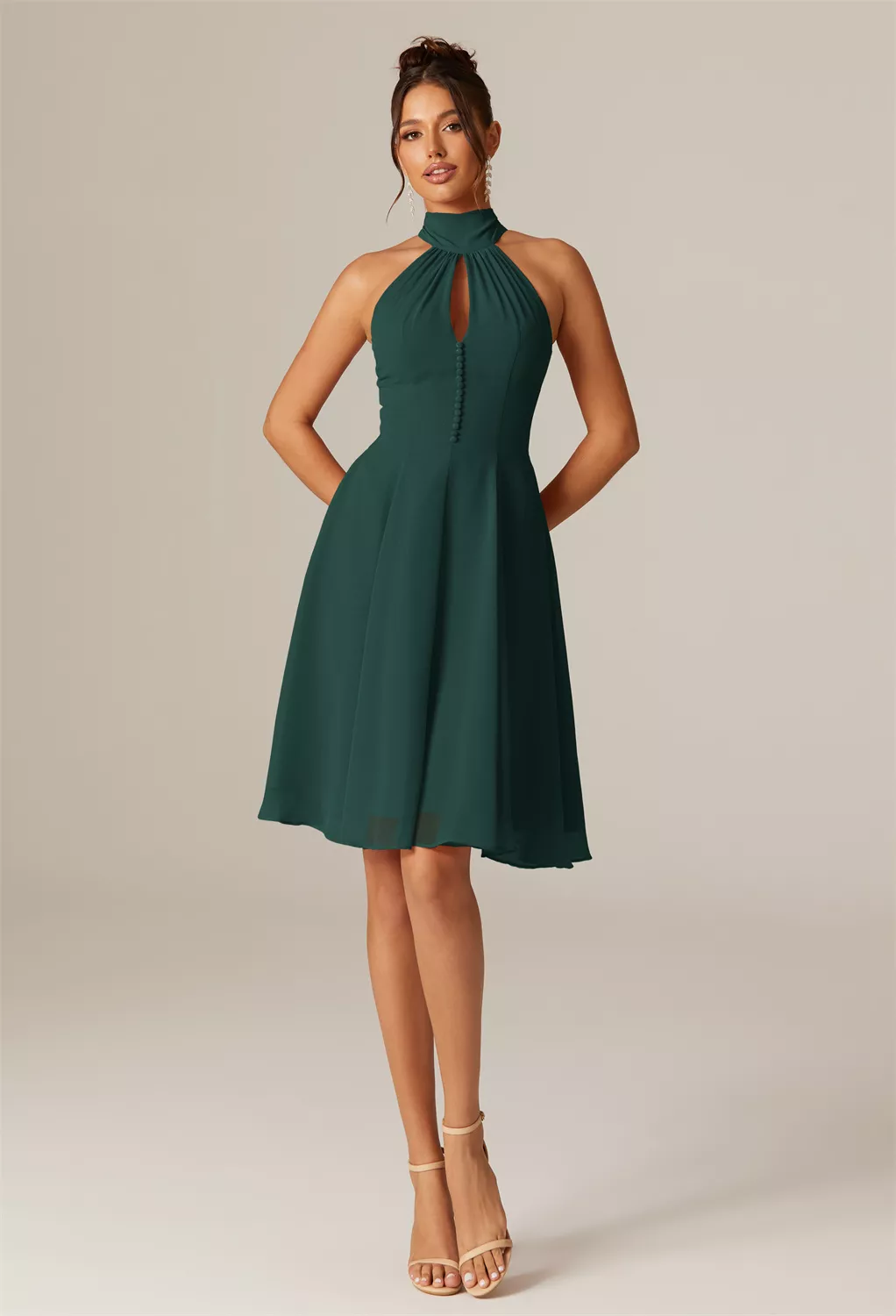 AW Lucerne Dark Emerald  Beach Wedding Guest Dresses