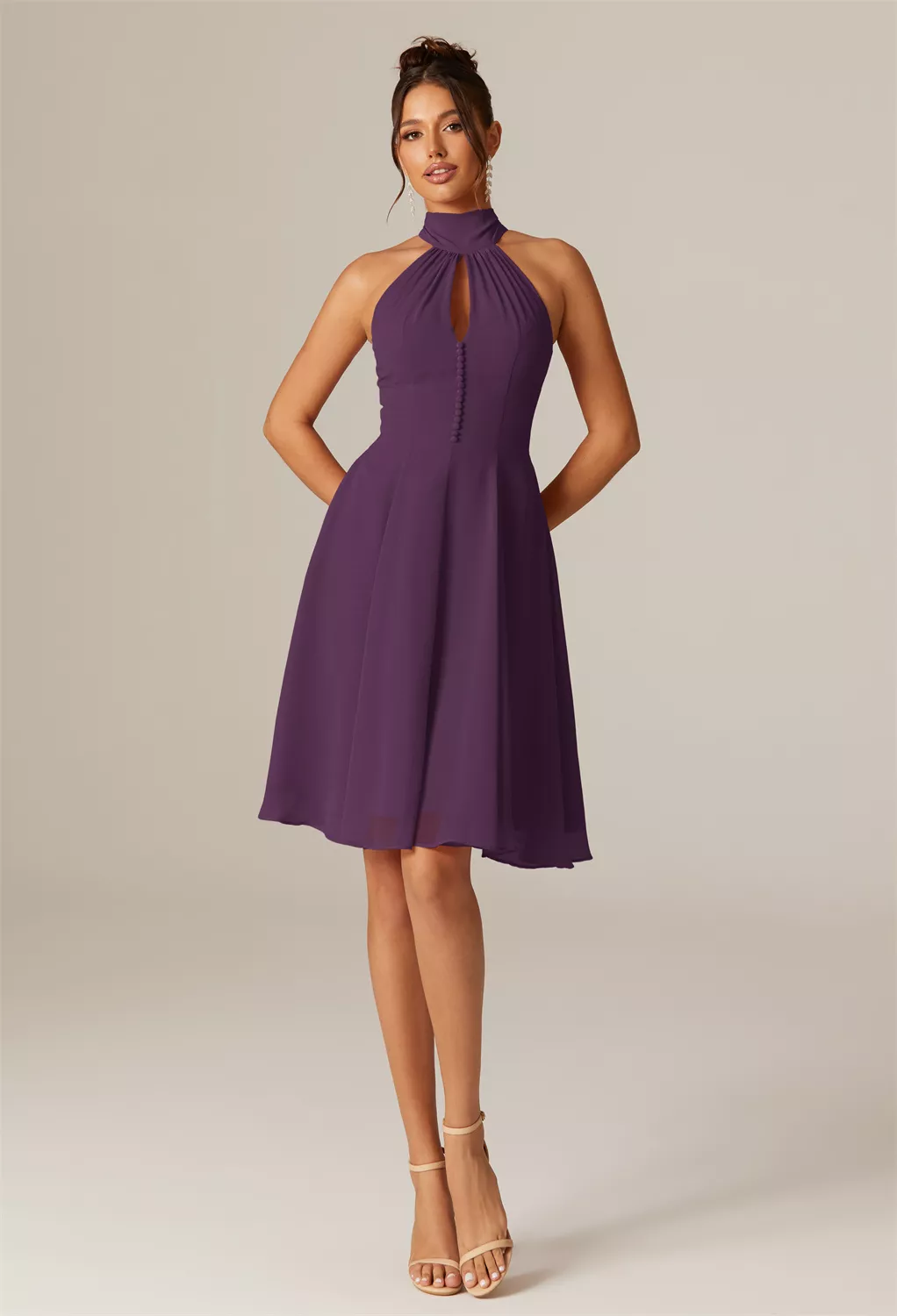 AW Lucerne Grape  Spring Wedding Guest Dresses