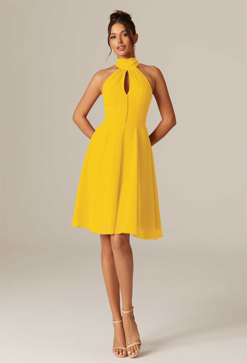 AW Lucerne Mustard Yellow  Spring Wedding Guest Dresses