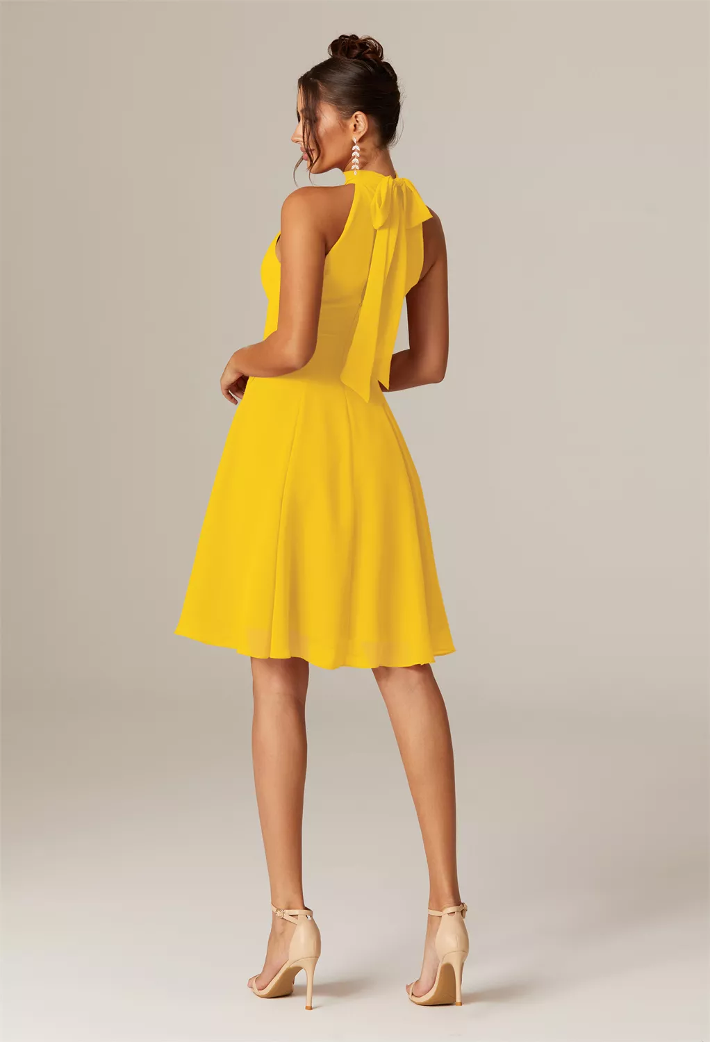AW Lucerne Mustard Yellow  Beach Wedding Guest Dresses