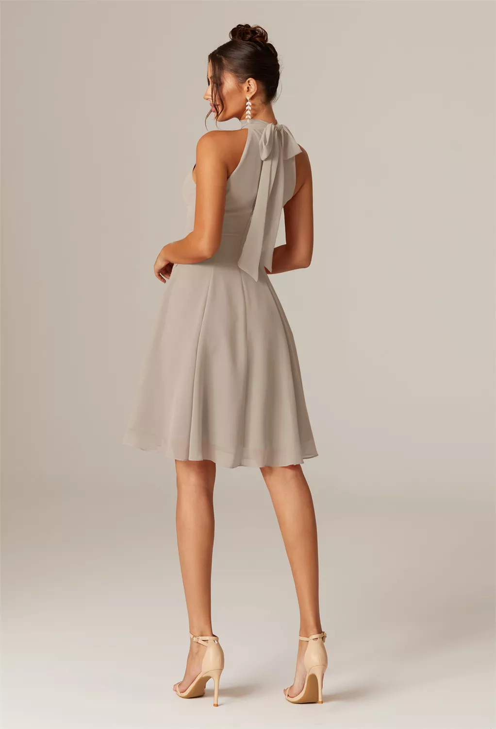 AW Lucerne Taupe  Cocktail Wedding Guest Dresses