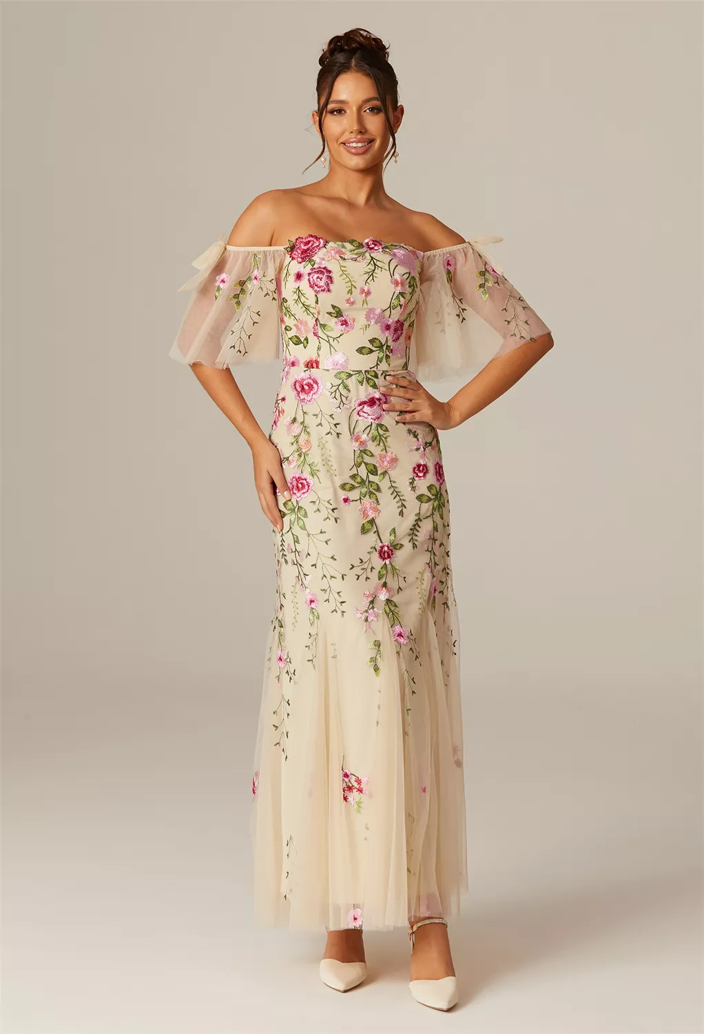 AW Carmelita Multi Color  Spring Wedding Guest Dresses