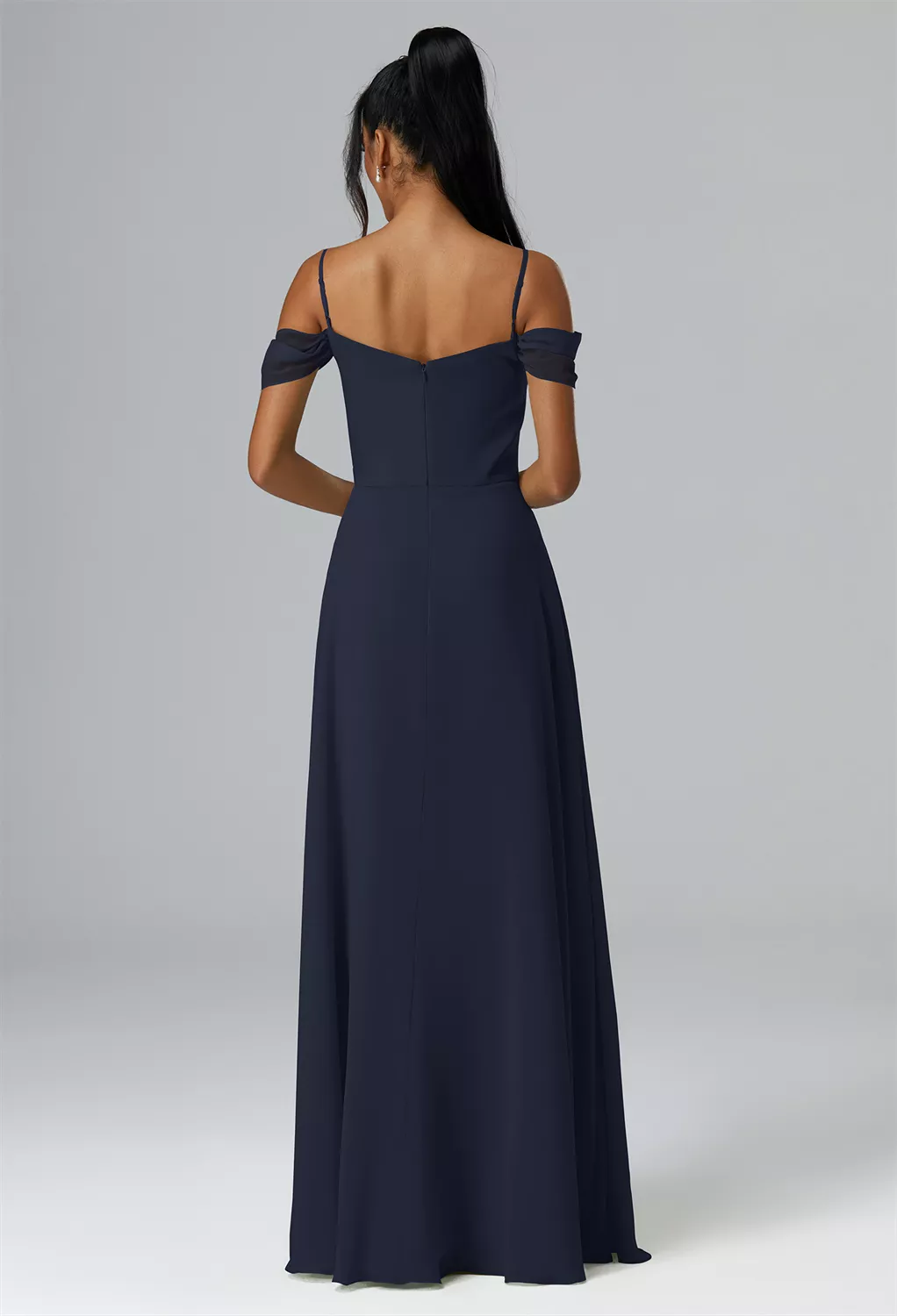 AW Penelope Dark Navy  Long Bridesmaid Dresses