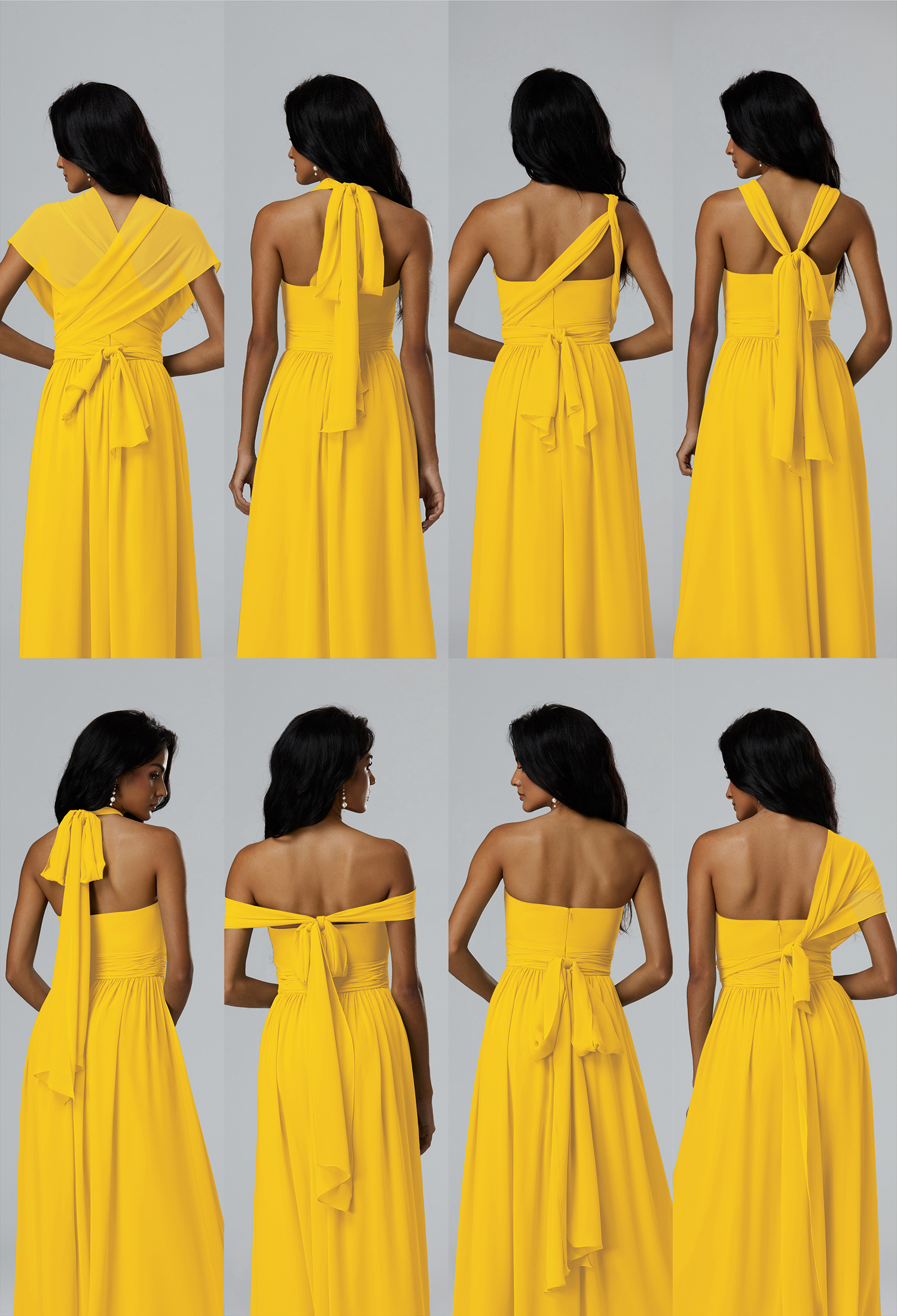 AW Annie Mustard Yellow  Convertibile Convertible Bridesmaid Dresses