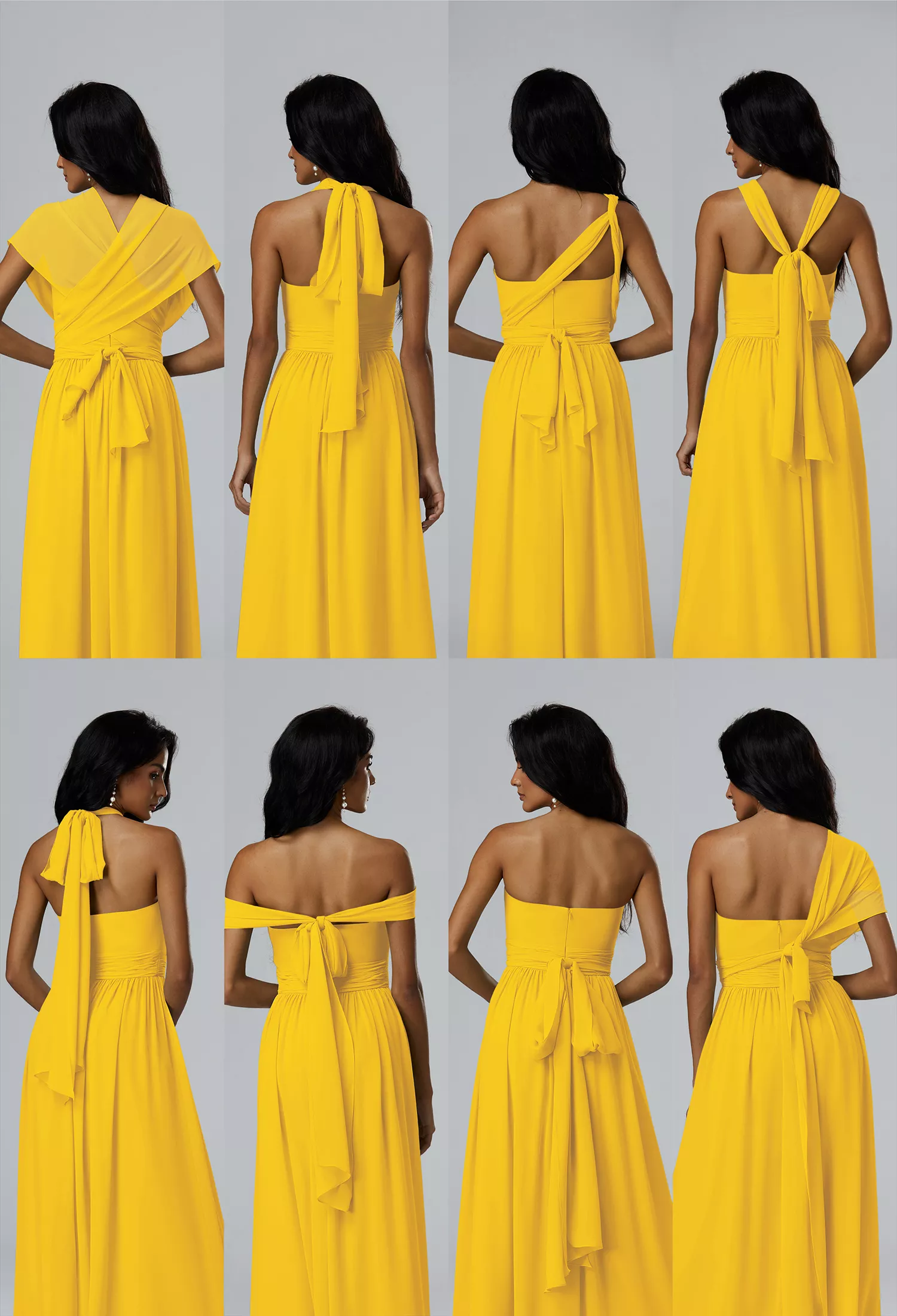 AW Annie Mustard Yellow  Convertibile Convertible Bridesmaid Dresses