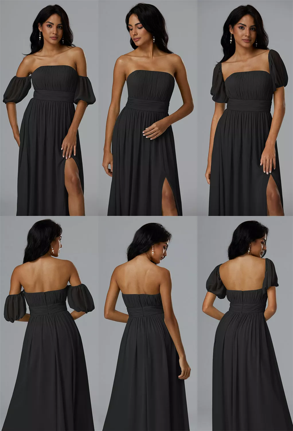 AW Thalia Black  Convertibile Maternity Bridesmaid Dresses