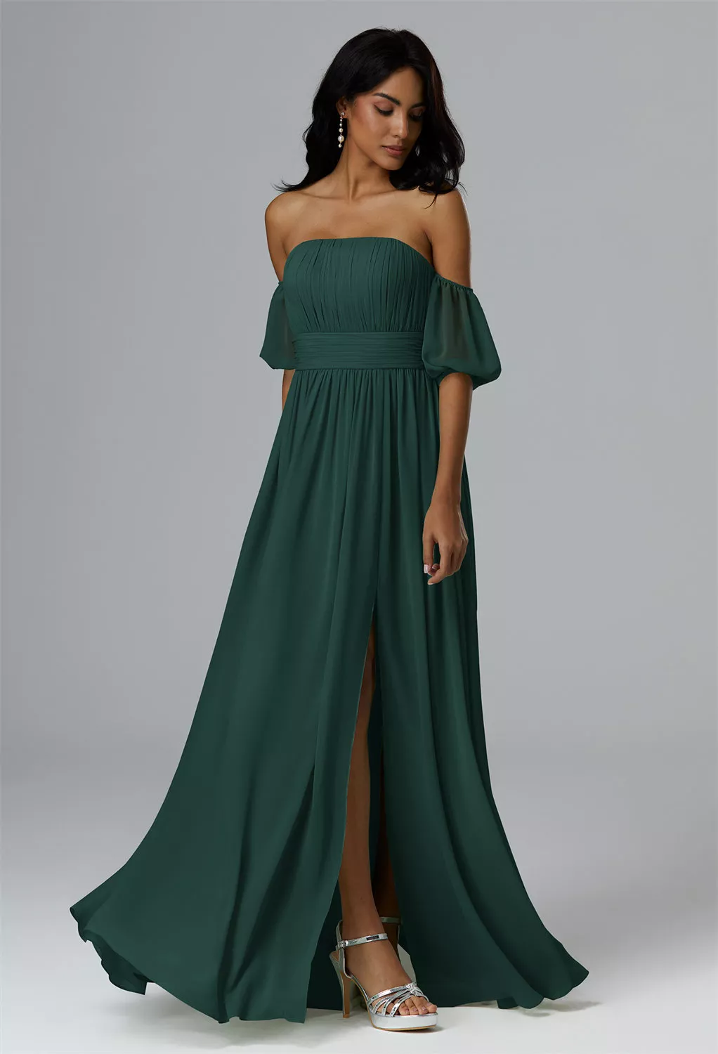 AW Thalia Dark Emerald  Convertibile Maternity Bridesmaid Dresses