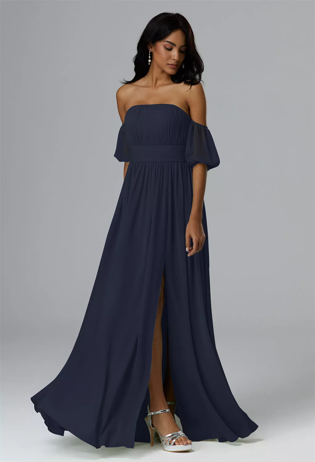 AW Thalia Dark Navy  Convertibile Long Bridesmaid Dresses