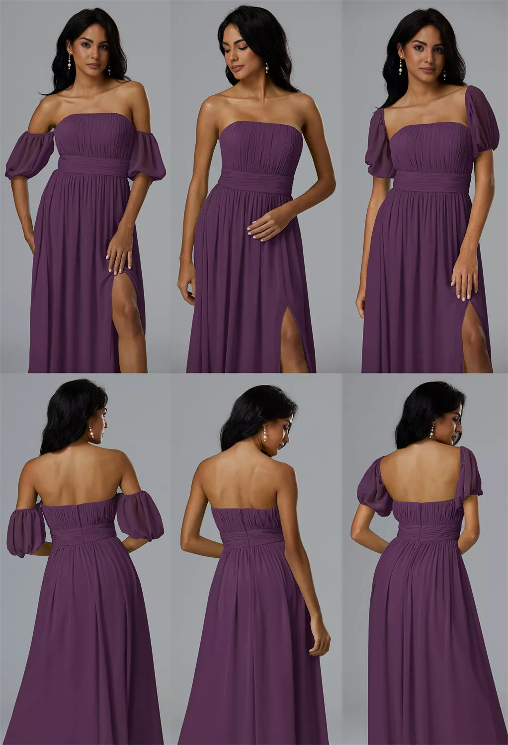 AW Thalia Grape  Convertibile Maternity Bridesmaid Dresses