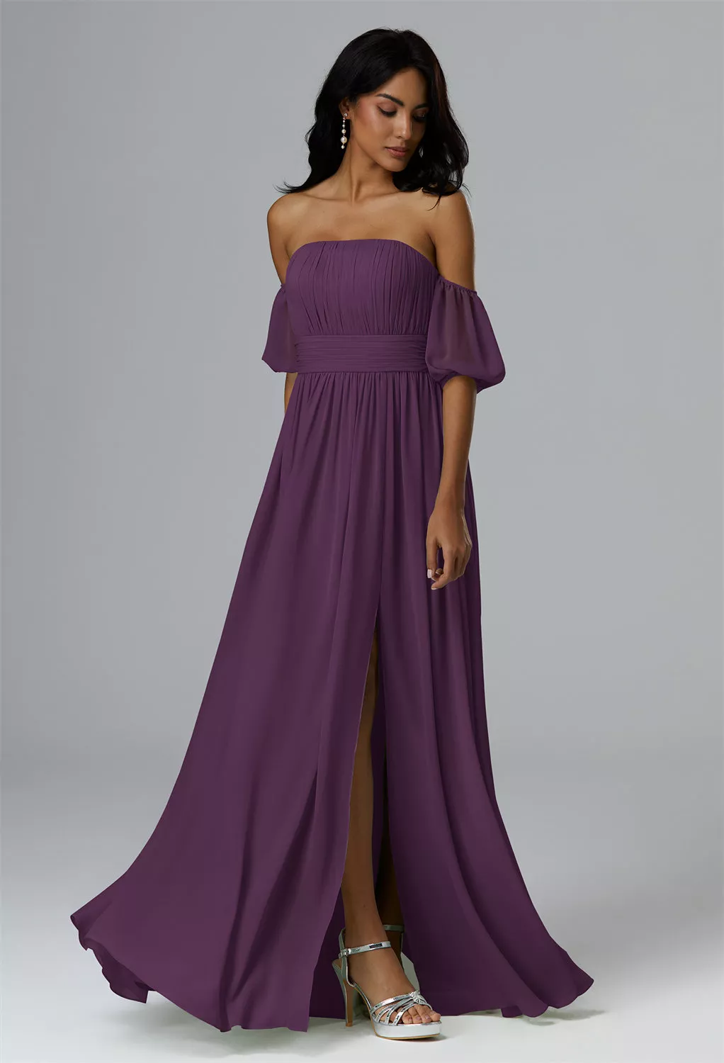 AW Thalia Grape  Convertibile Maternity Bridesmaid Dresses