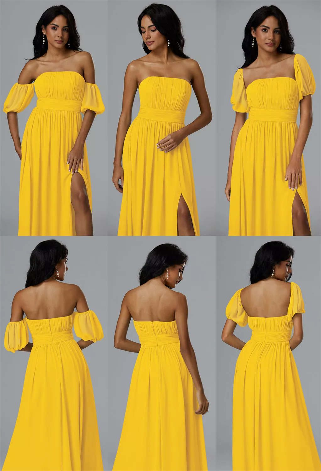 AW Thalia Mustard Yellow  Convertibile Convertible Bridesmaid Dresses