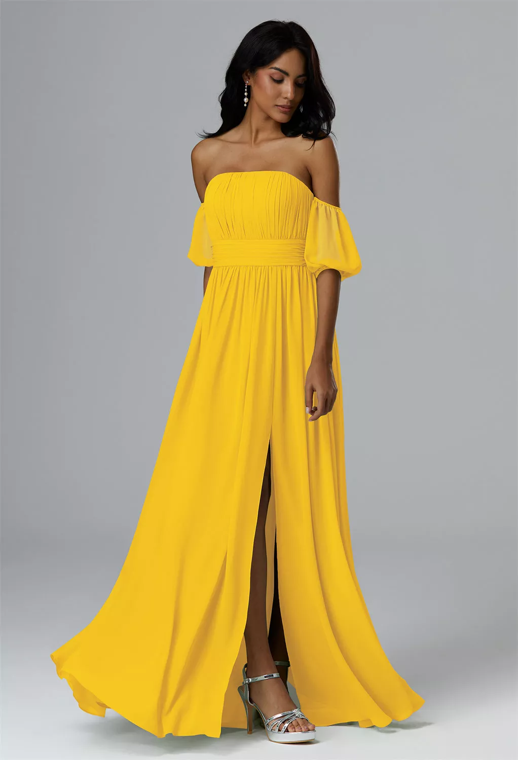 AW Thalia Mustard Yellow  Convertibile Convertible Bridesmaid Dresses