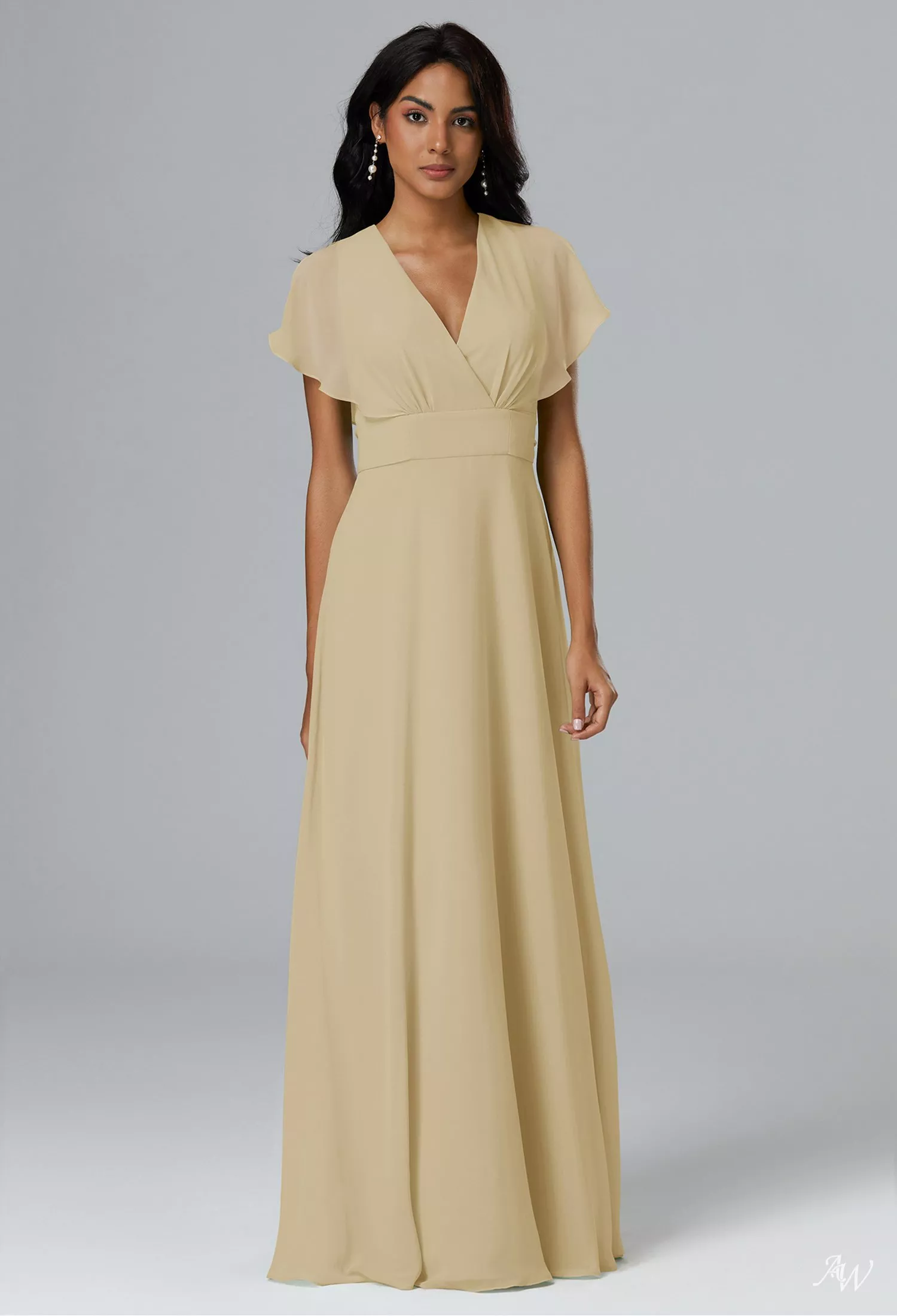 AW Halle Champagne Bridesmaid Dresses
