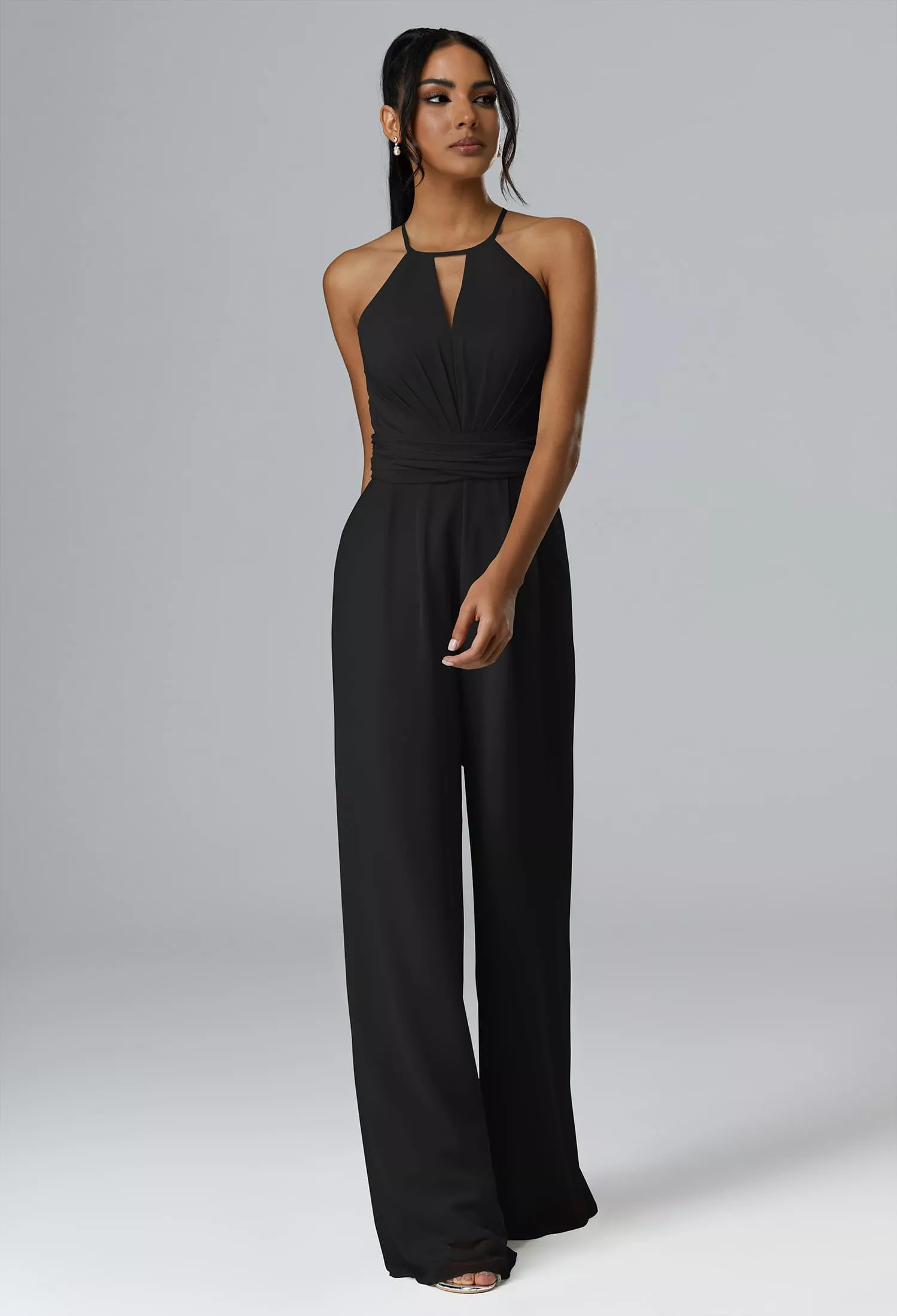 AW Peggie Black  Plus Size Wedding Guest Dresses