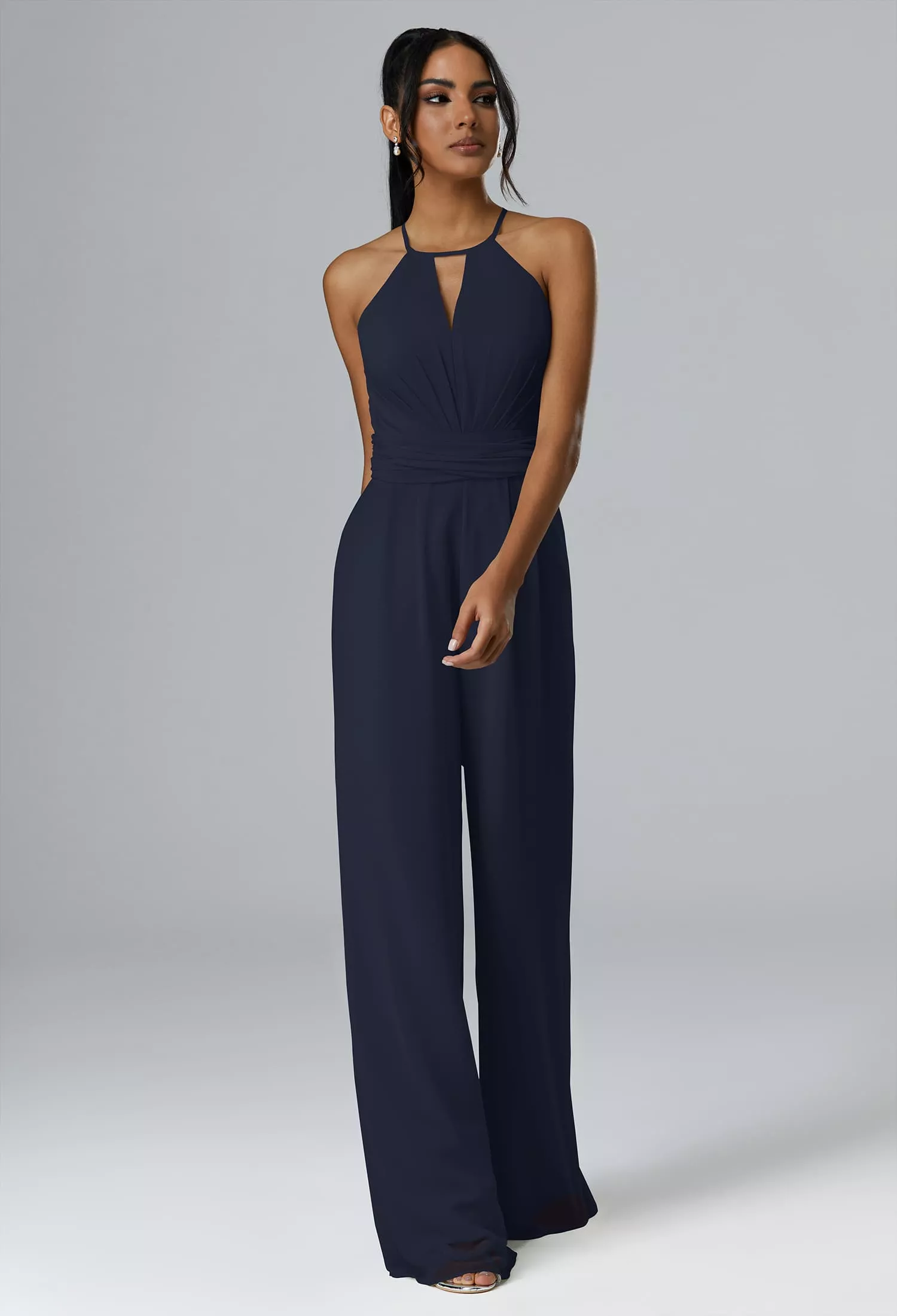AW Peggie Dark Navy  Plus Size Wedding Guest Dresses