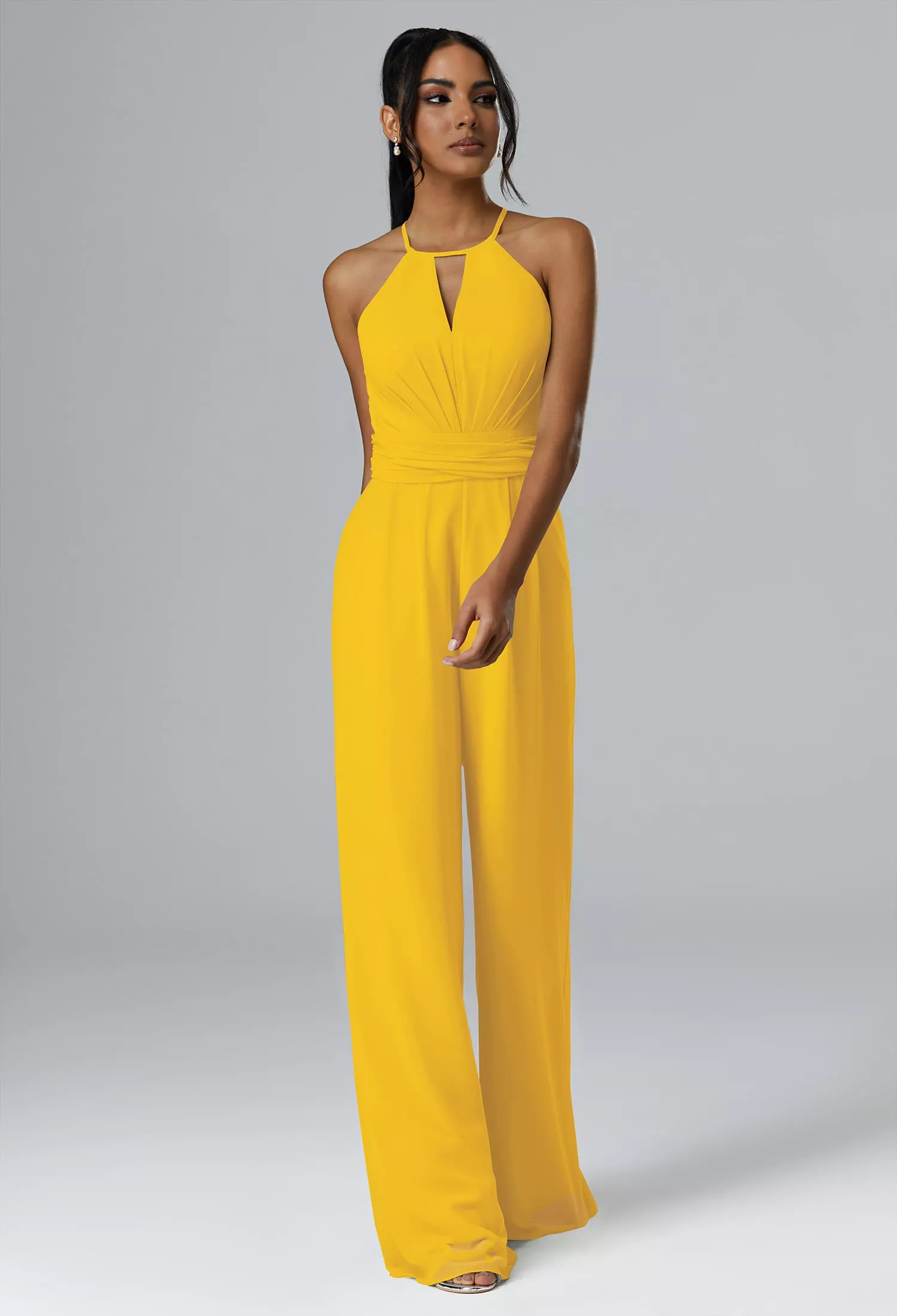 AW Peggie Mustard Yellow  Plus Size Wedding Guest Dresses