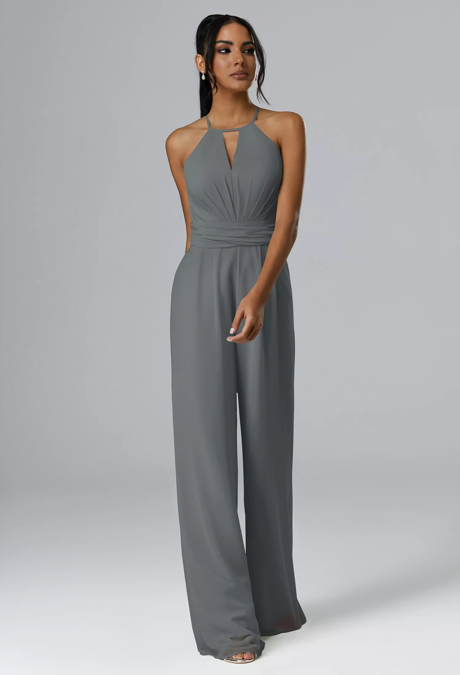 AW Peggie Steel Gray  Spring Wedding Guest Dresses