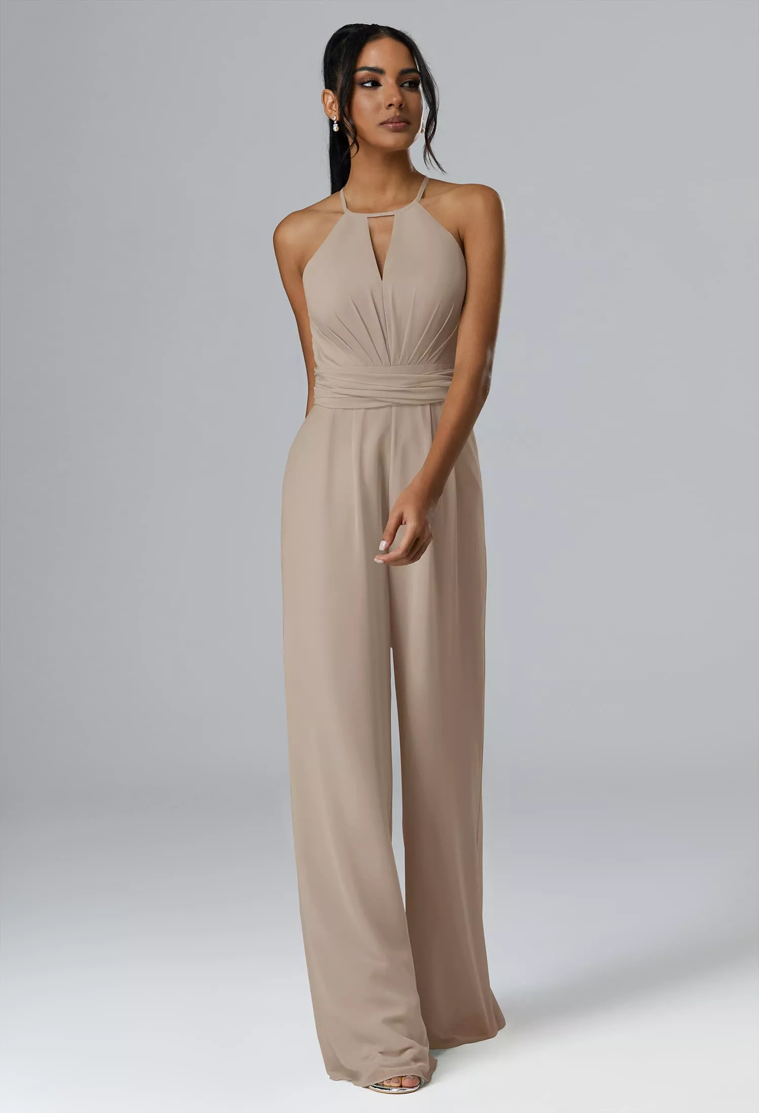 AW Peggie Taupe  Bridesmaid Dresses