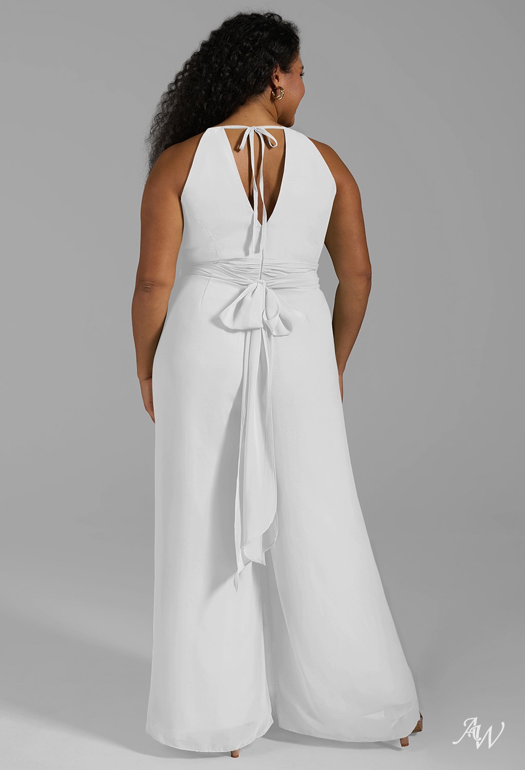 AW Peggie White Bridesmaid Dresses image6