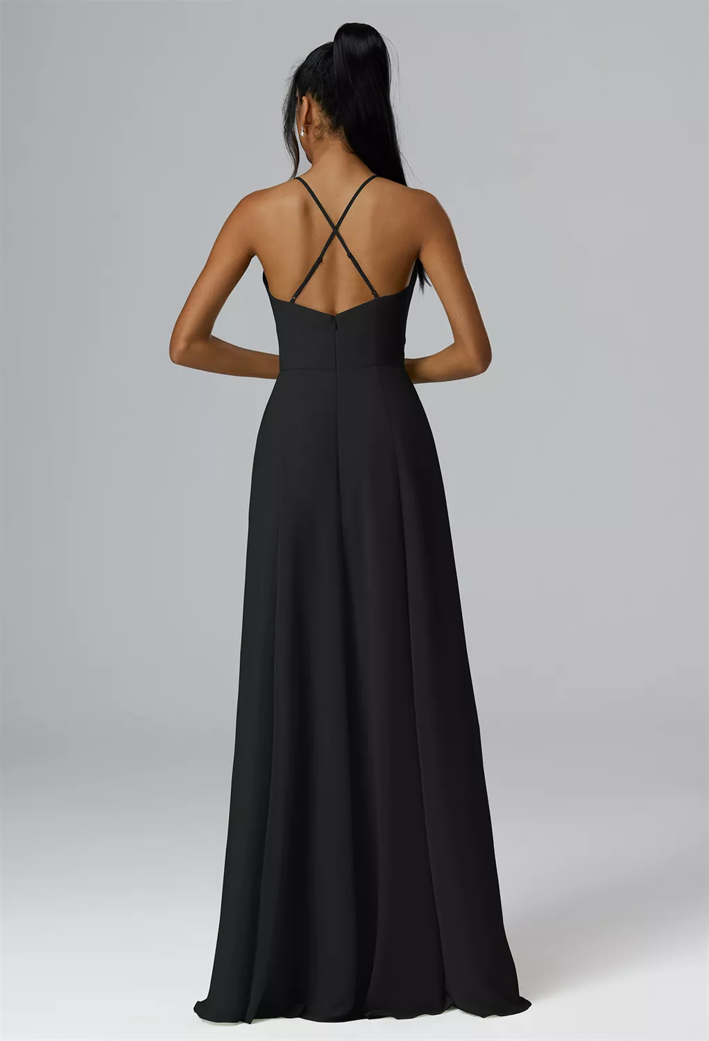 AW Perpetua Black  Beach Wedding Guest Dresses