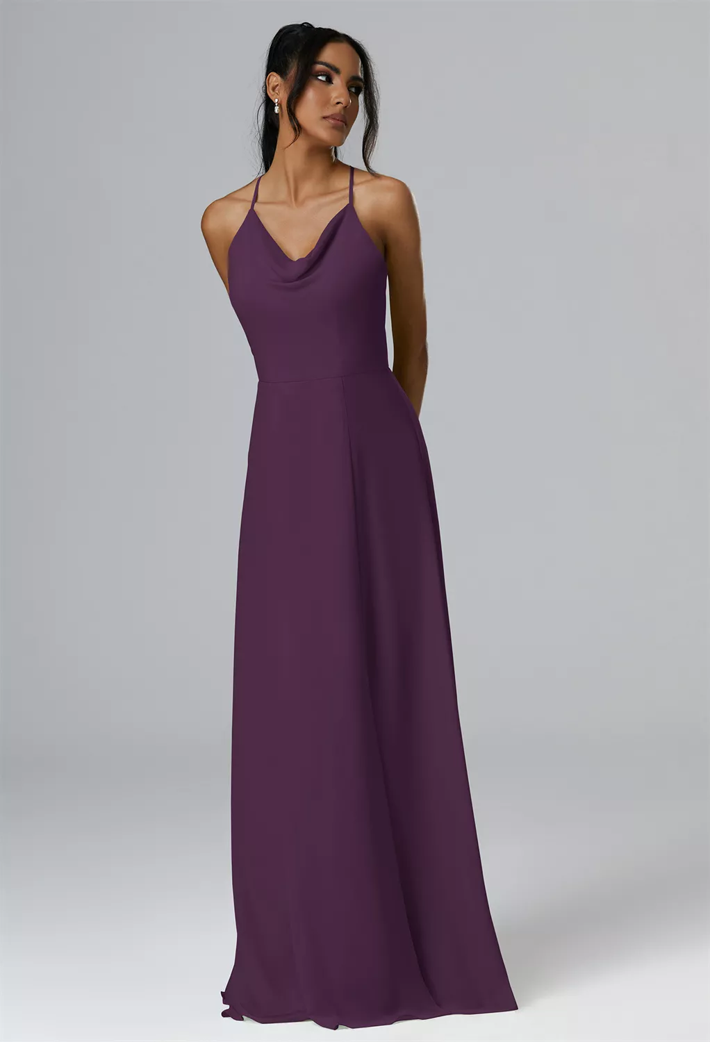 AW Perpetua Grape  Beach Wedding Guest Dresses