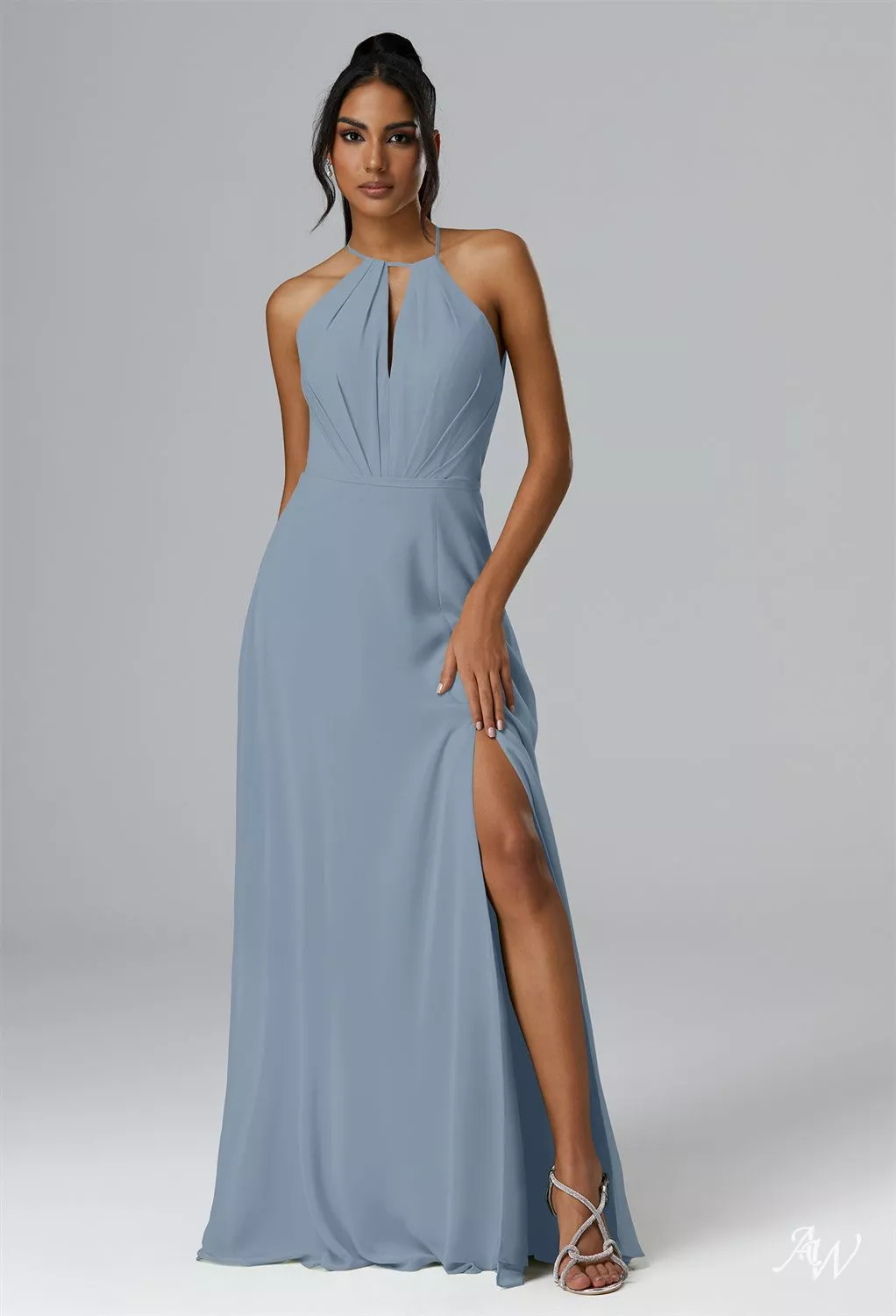 AW Renata Light Dusty Blue Bridesmaid Dresses | AW.Bridal Canada