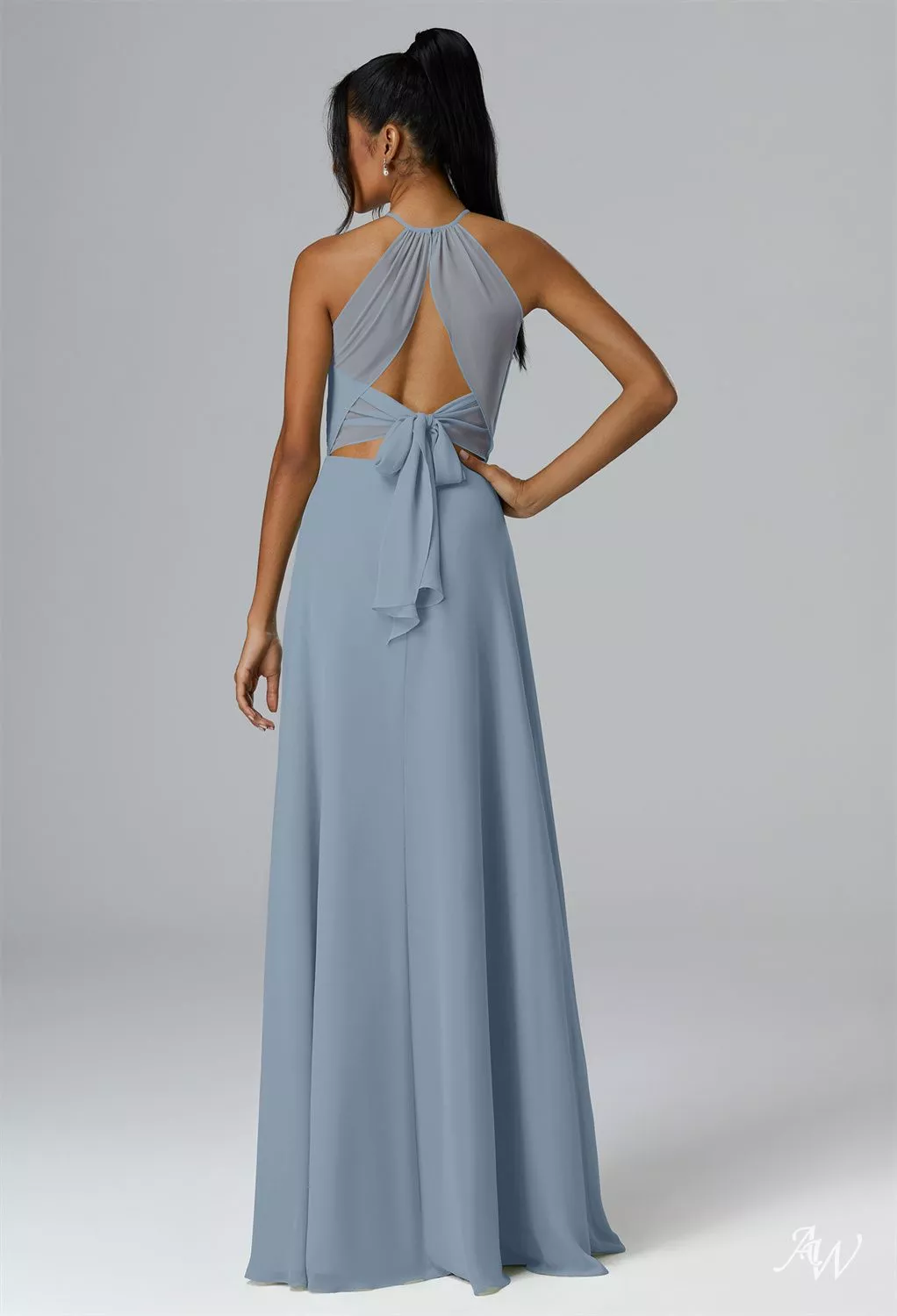 AW Renata Light Dusty Blue Bridesmaid Dresses | AW.Bridal Canada