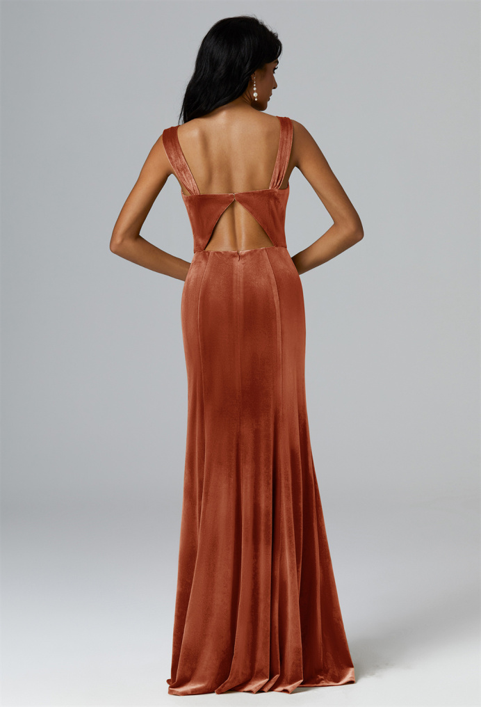 AW Rhonda Burnt Orange  Bridesmaid Dresses
