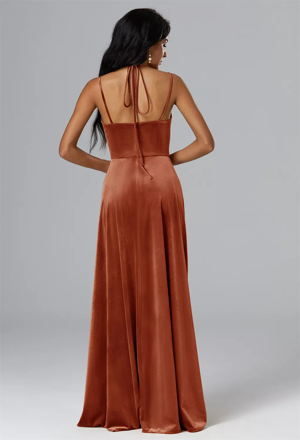 AW Romaine Burnt Orange  Dresses